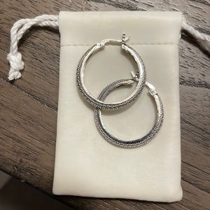 Small Silver Hoop Earrings